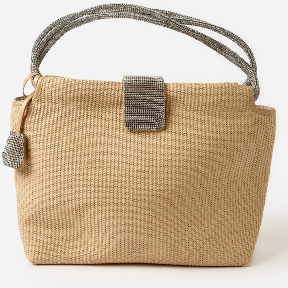 Simkhai Jade raffia tote